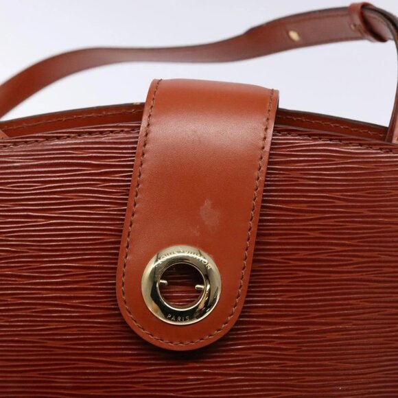 LOUIS VUITTON Epi Cluny Shoulder Bag Brown M52253 LV Auth 136260 - Picture 10 of 16